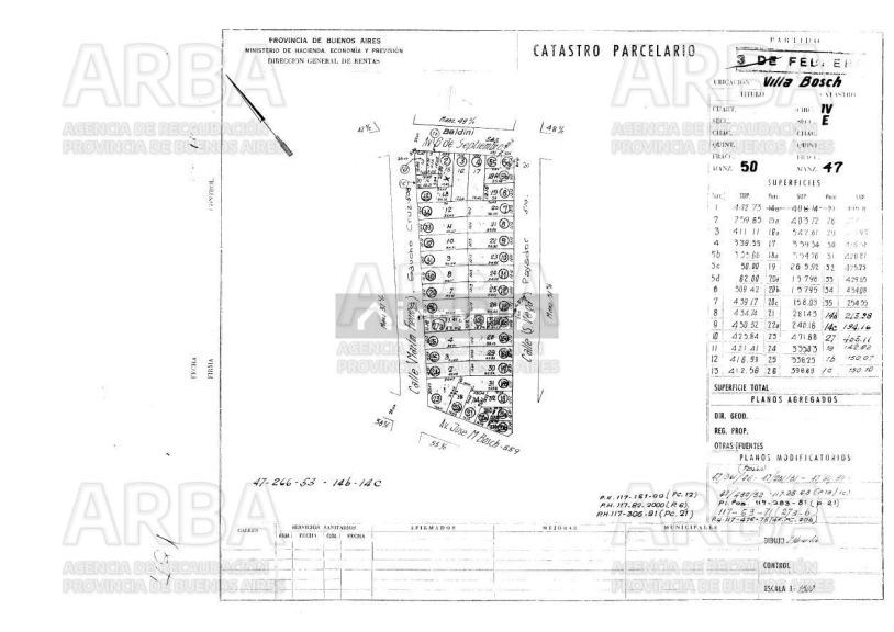 Terreno en Venta en Tres de Febrero, G.B.A. Zona Oeste