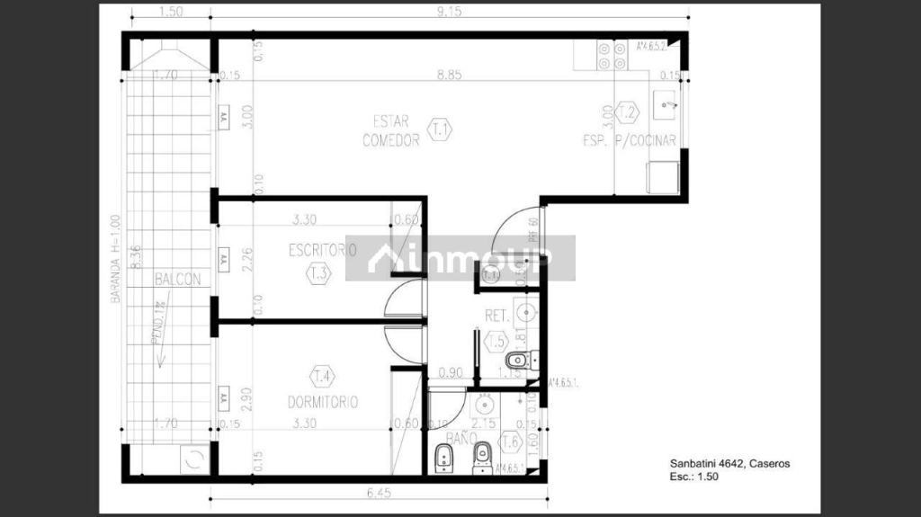 Departamento en Venta en Tres de Febrero, G.B.A. Zona Oeste