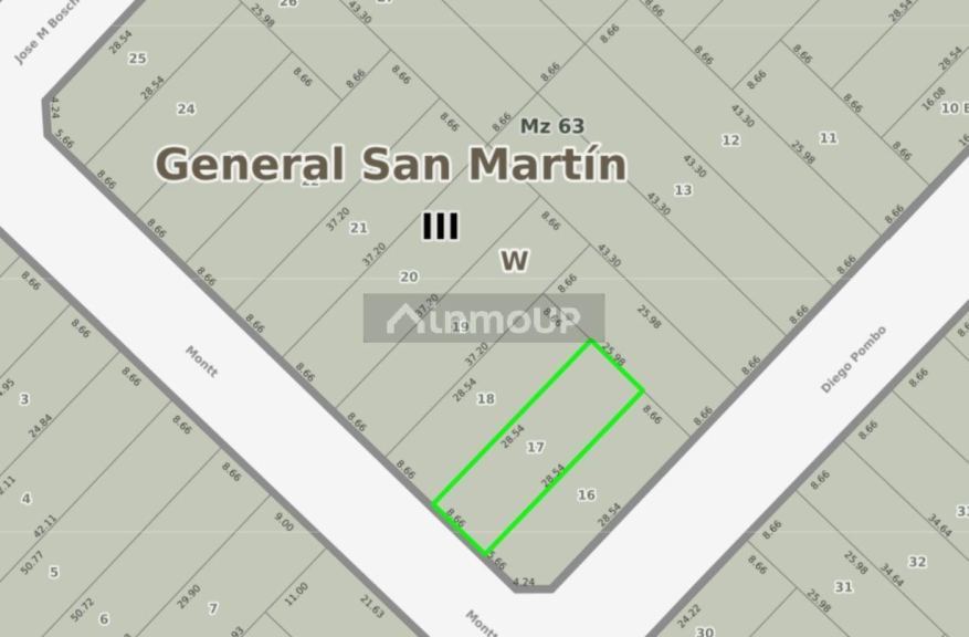 Terreno en Venta en General San Martin, G.B.A. Zona Norte