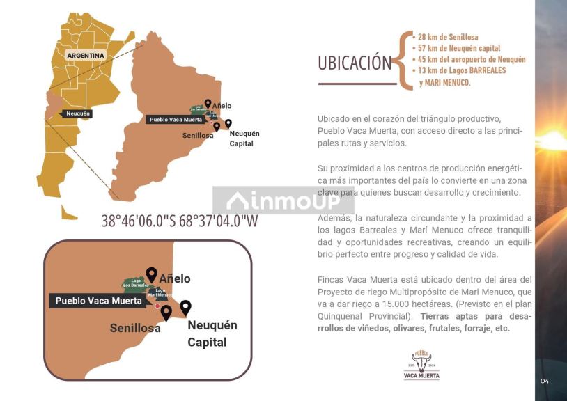 Terreno en Venta en Picunches, Neuquen