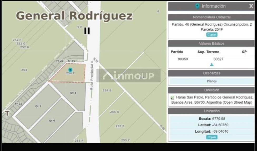 Campo en Venta en General Rodriguez, G.B.A. Zona Oeste