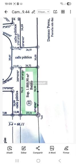 Terreno en Venta en San Javier, Cordoba