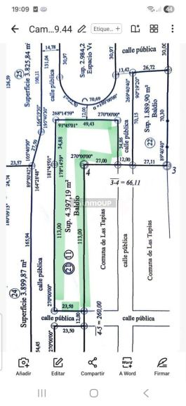 Terreno en Venta en San Javier, Cordoba