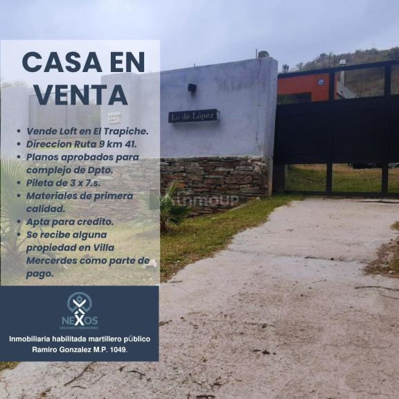 Casa en Venta en General Pedernera, San Luis
