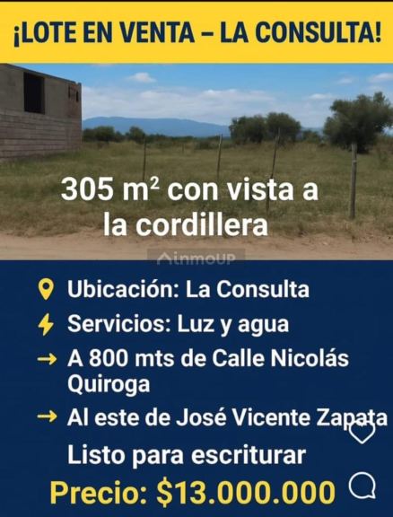 Lote en Venta en San Carlos, Mendoza