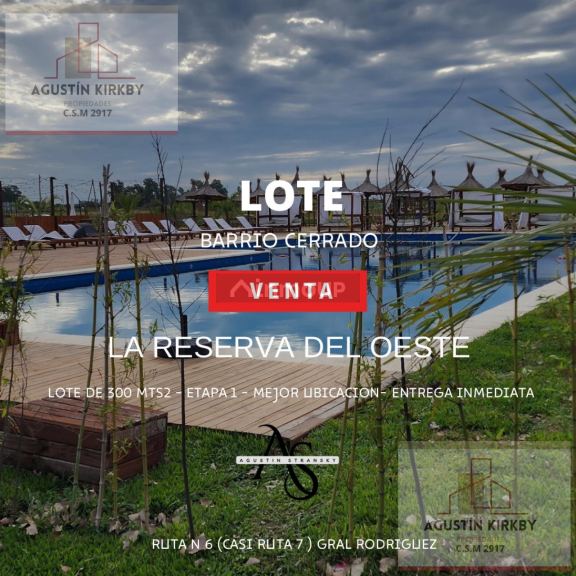 Terreno en Venta en General Rodriguez, G.B.A. Zona Oeste