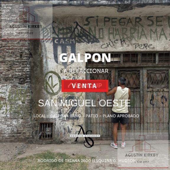 Galpon en Venta en San Miguel, G.B.A. Zona Norte
