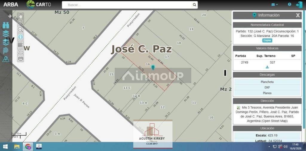 Terreno en Venta en Jose Clemente Paz, G.B.A. Zona Norte