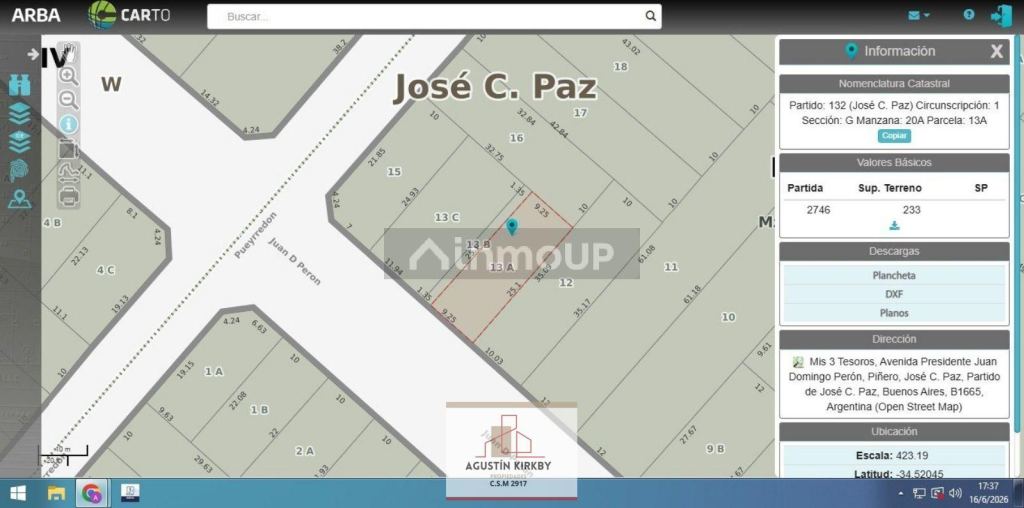 Terreno en Venta en Jose Clemente Paz, G.B.A. Zona Norte