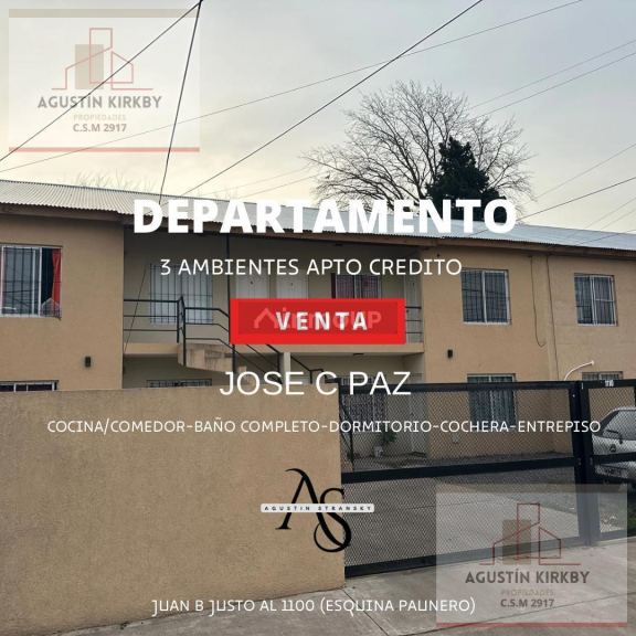 Departamento en Venta en Jose Clemente Paz, G.B.A. Zona Norte