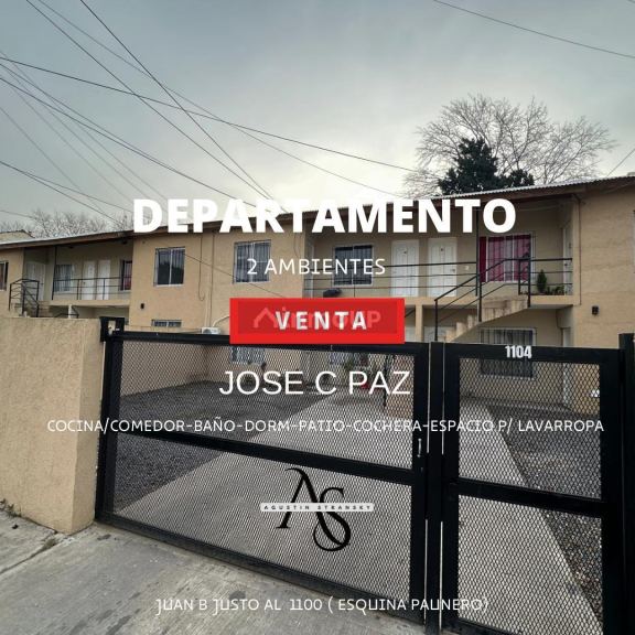Departamento en Venta en Jose Clemente Paz, G.B.A. Zona Norte