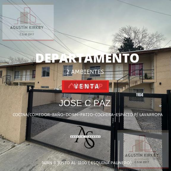 Departamento en Venta en Jose Clemente Paz, G.B.A. Zona Norte
