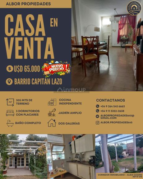Casa en Venta en Rawson, San Juan