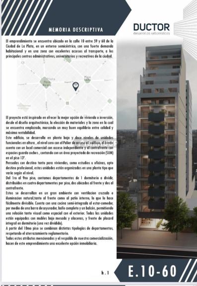 Departamento en Venta en La Plata, G.B.A. Zona Sur