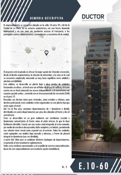 Departamento en Venta en La Plata, G.B.A. Zona Sur