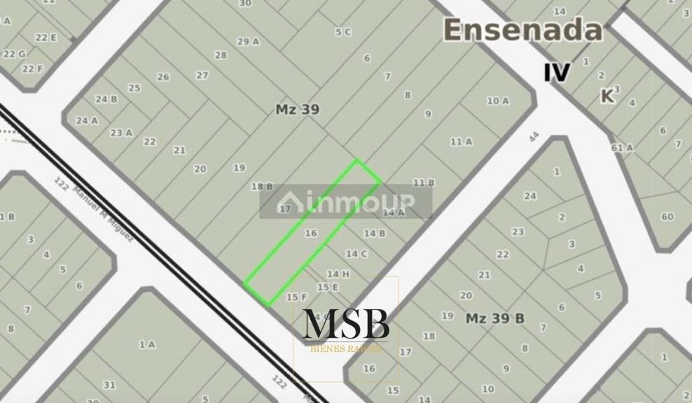 Terreno en Venta en Ensenada, G.B.A. Zona Sur