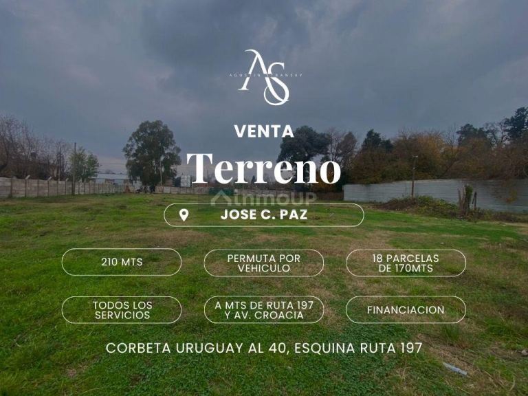 Terreno en Venta en Jose Clemente Paz, G.B.A. Zona Norte