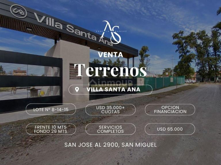 Terreno en Venta en San Miguel, G.B.A. Zona Norte