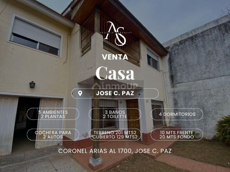 Casa en Venta en Jose Clemente Paz, G.B.A. Zona Norte