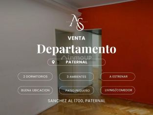 La Paternal SANCHEZ 1700 al 1700   (APTO CREDITO )