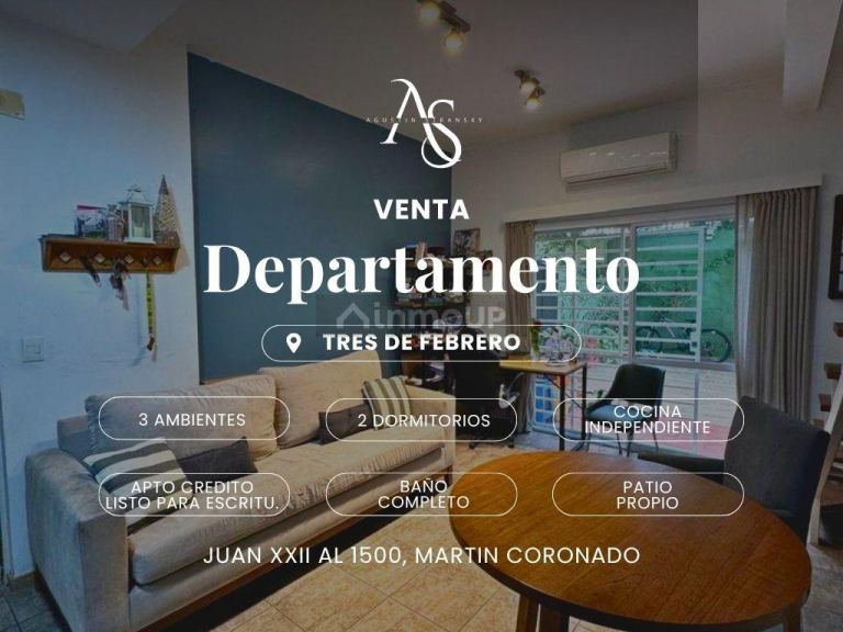 Departamento en Venta en Tres de Febrero, G.B.A. Zona Oeste