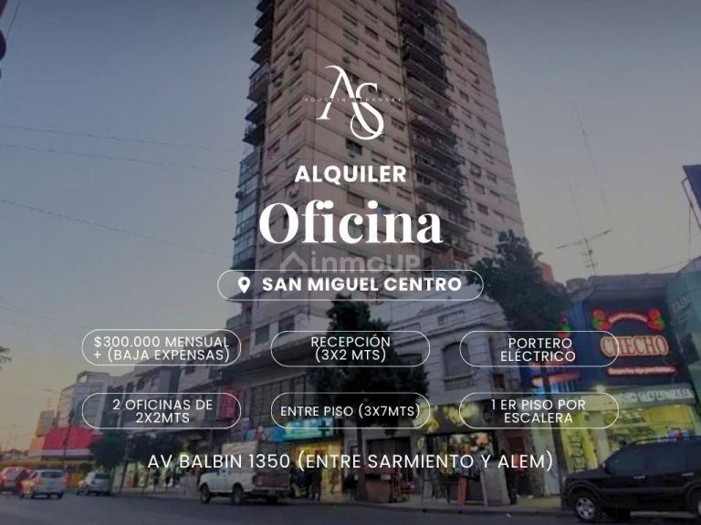 Oficina en Alquiler en San Miguel, G.B.A. Zona Norte