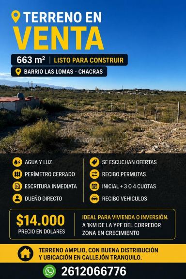 Lote en Venta en Lujan de Cuyo, Mendoza