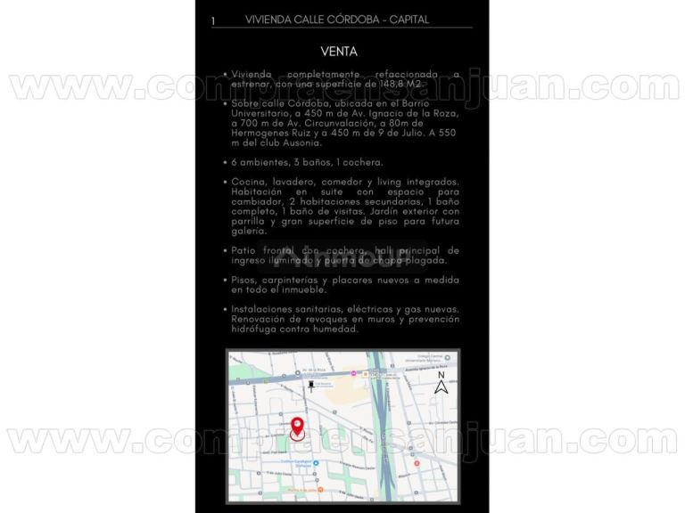 Casa en Venta en Capital, San Juan