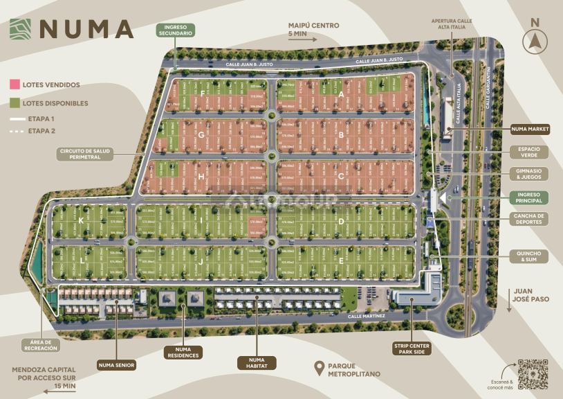 Lote en Venta en Maipu, Mendoza