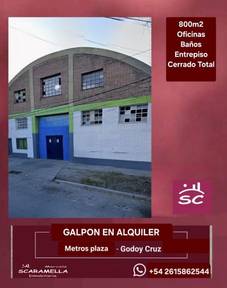 Galpon en Alquiler en Godoy Cruz, Mendoza