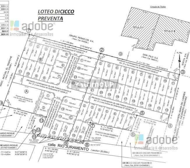 Terreno en Venta en Maipu, Mendoza