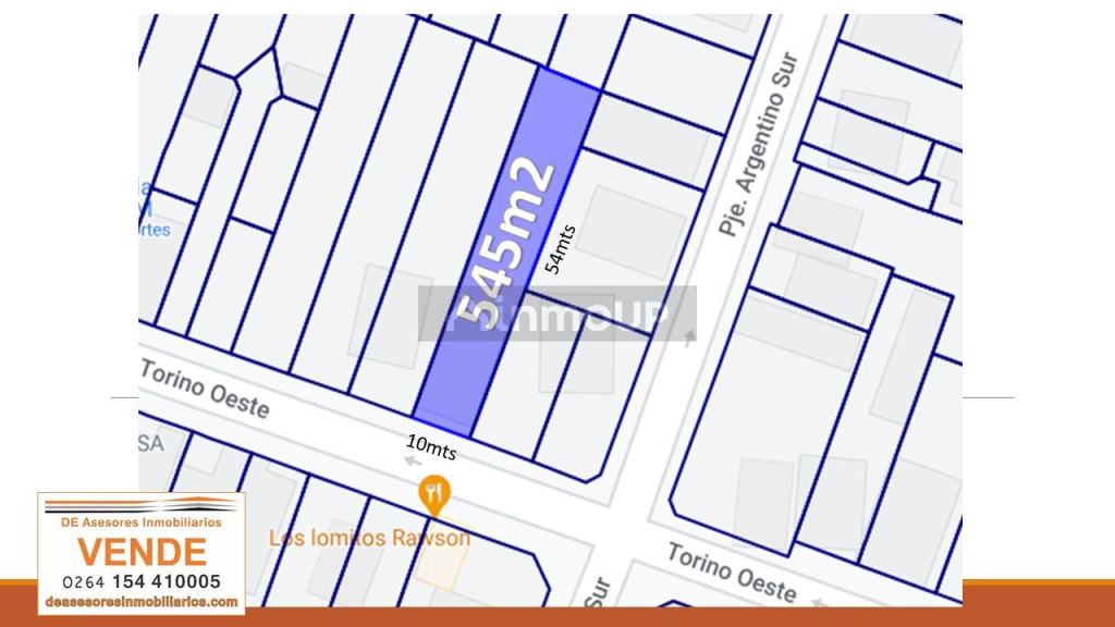Lote en Venta en Rawson, San Juan