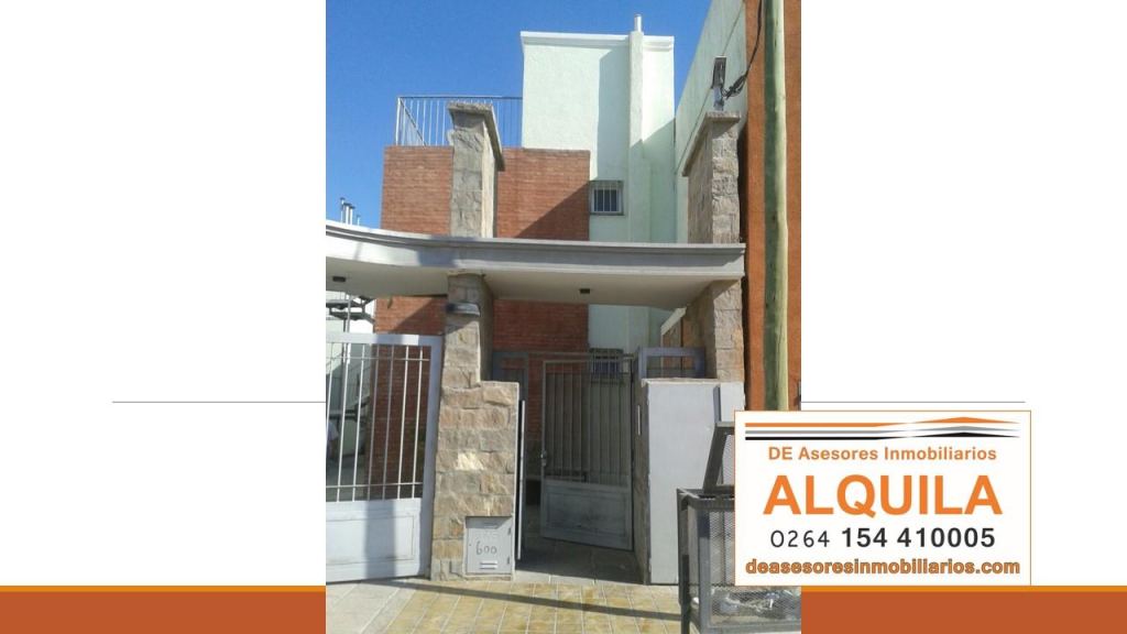 Departamento en Alquiler en Rivadavia, San Juan