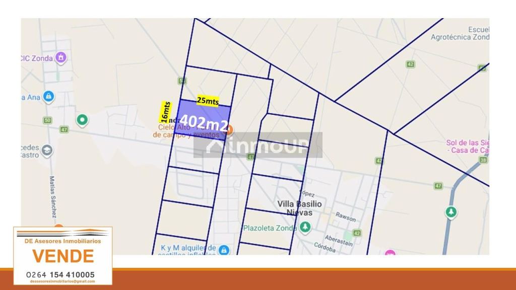 Lote en Venta en Zonda, San Juan