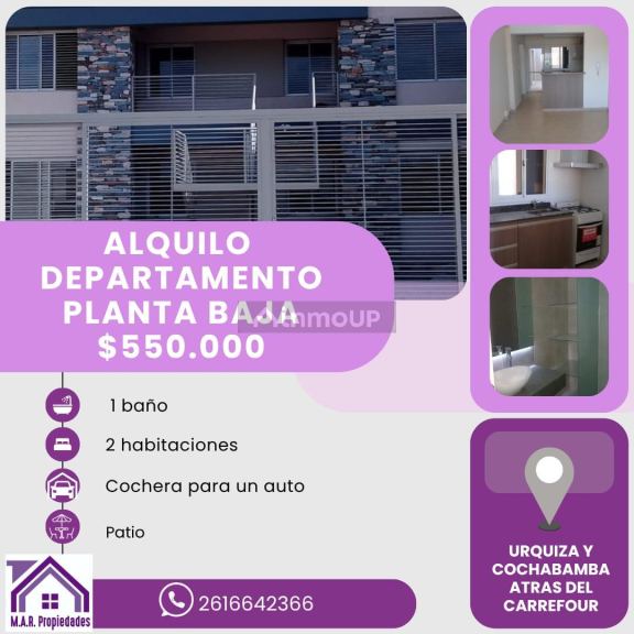 Departamento en Alquiler en Guaymallen, Mendoza