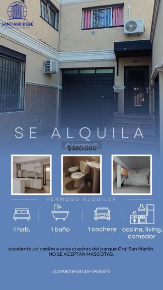 Departamento en Alquiler en Capital, Mendoza