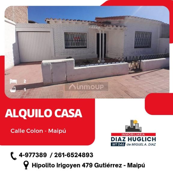 Casa en Alquiler en Maipu, Mendoza