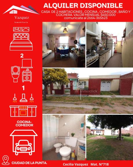 Casa en Alquiler en La Punta, San Luis