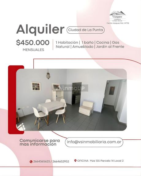 Departamento en Alquiler en La Punta, San Luis