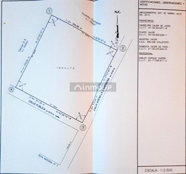 Terreno en Venta en Santa Rosa, Mendoza