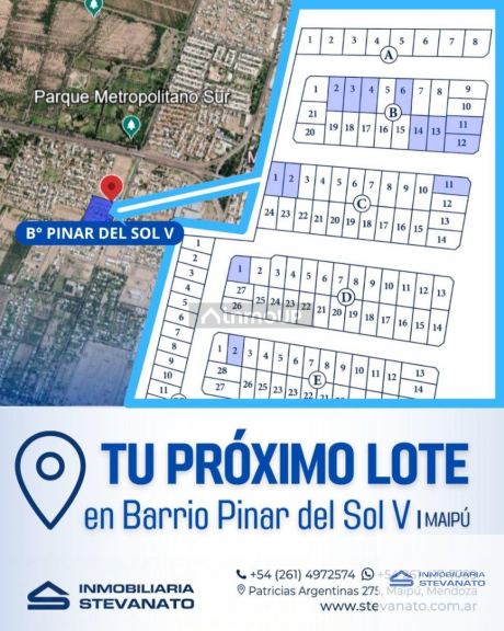 Terreno en Venta en Maipu, Mendoza