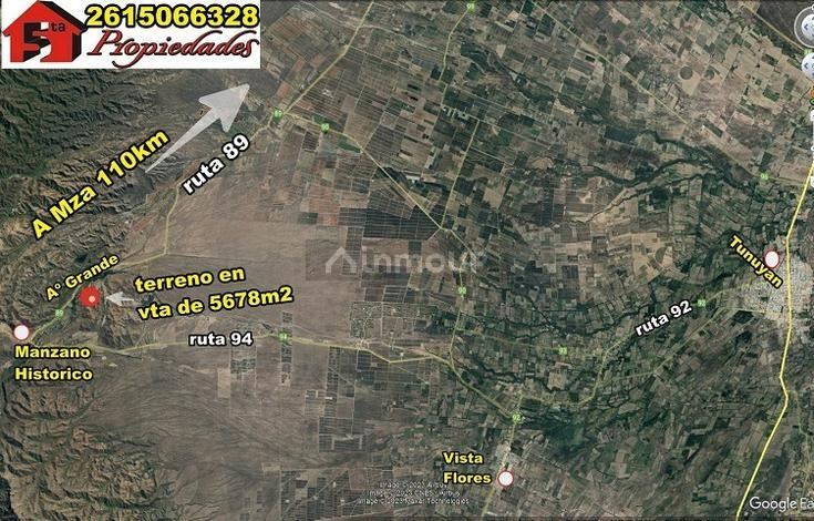 Terreno en Venta en Tunuyan, Mendoza