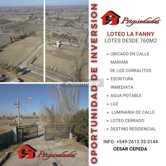 Lote en Venta en Guaymallen, Mendoza