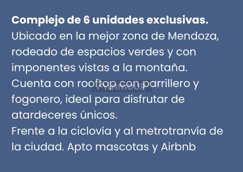 Departamento en Venta en Capital, Mendoza