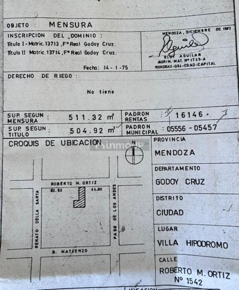 Lote en Venta en Godoy Cruz, Mendoza