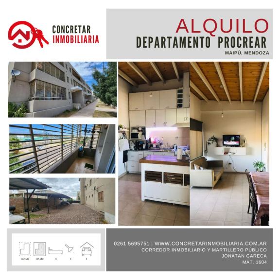 Departamento en Alquiler en Maipu, Mendoza