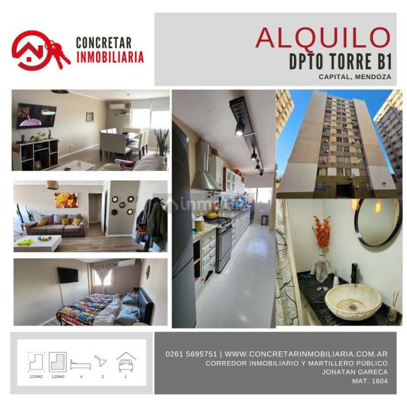 Departamento en Alquiler en Capital, Mendoza