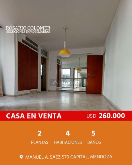 Casa en Venta en Capital, Mendoza